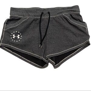 UNDER ARMOUR Fitted Gray Short Shorts Size M